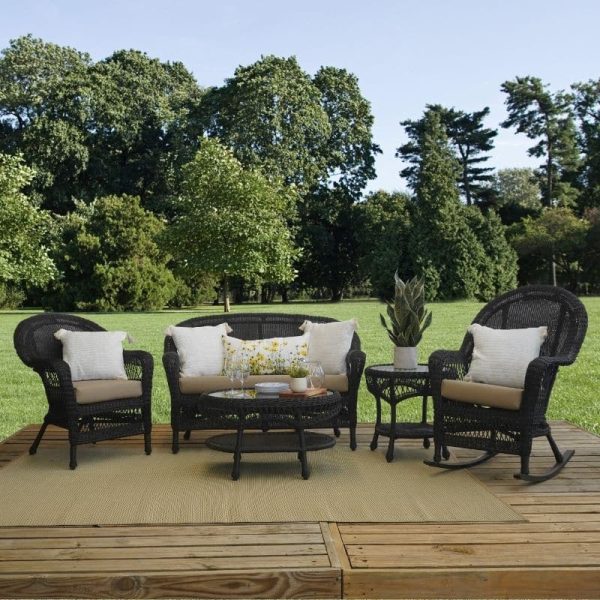 Leland Rocking Chair Ebony Frame